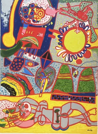 Estampe Numérique Corneille - Féérie Brésilienne, 1996 - Tirage à 45 ex. 