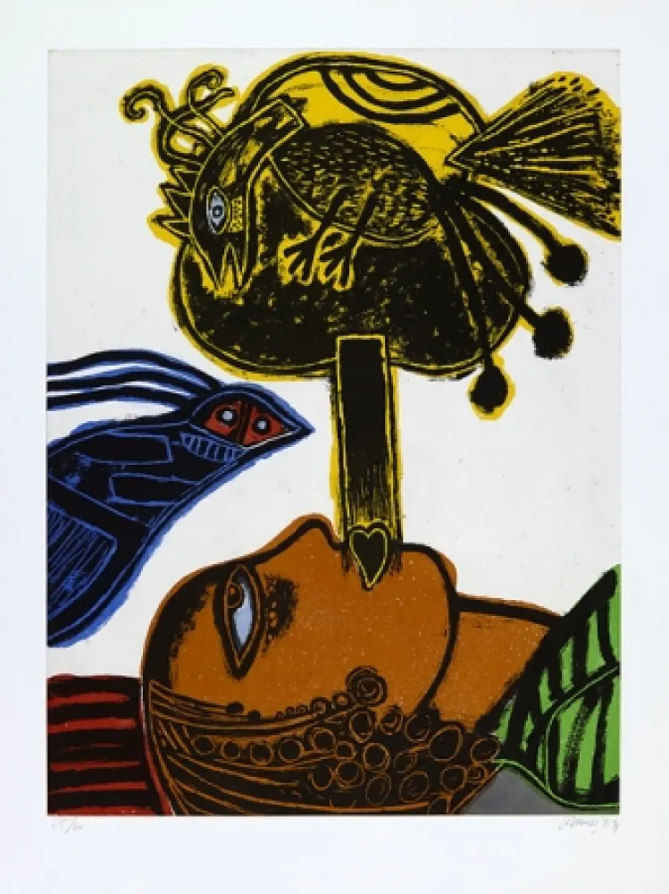 Aquatinte Corneille - L’africaine.