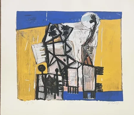 Sérigraphie Corneille - Sérigraphie Cobra, 1951. Exemplaire E/A