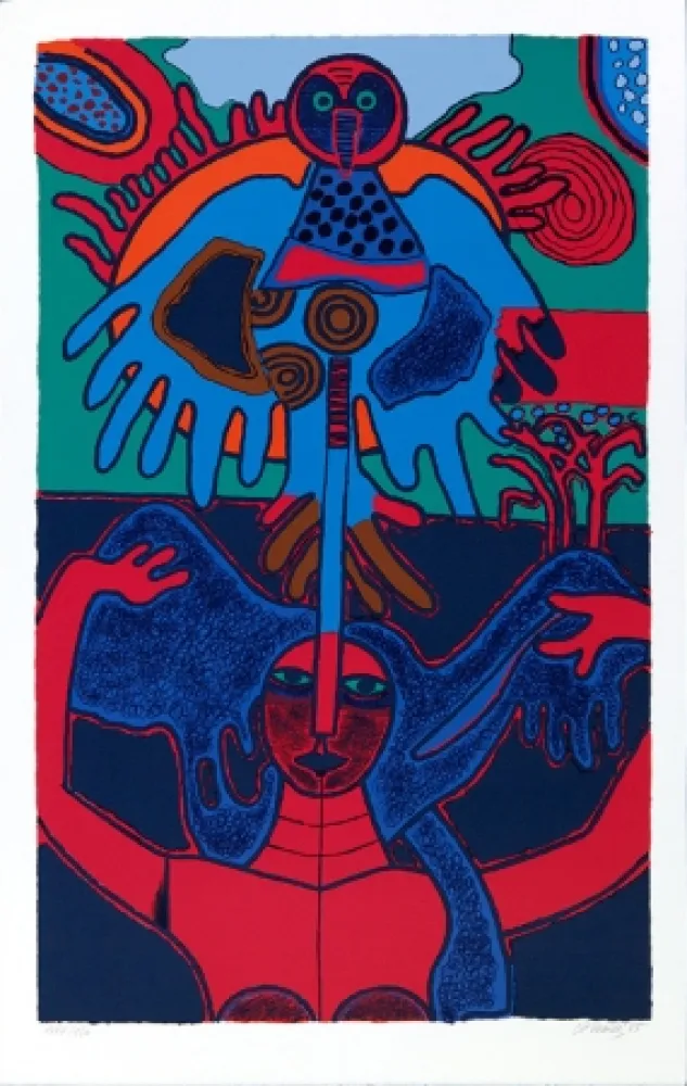 Sérigraphie Corneille - Soleil levant