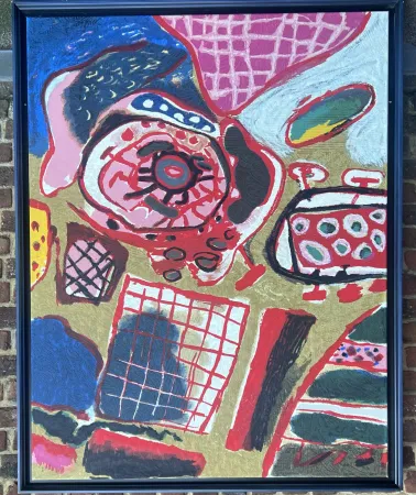 Multiple Corneille - Terragraphie sur toile La première pluie - Edition de 60 ex.