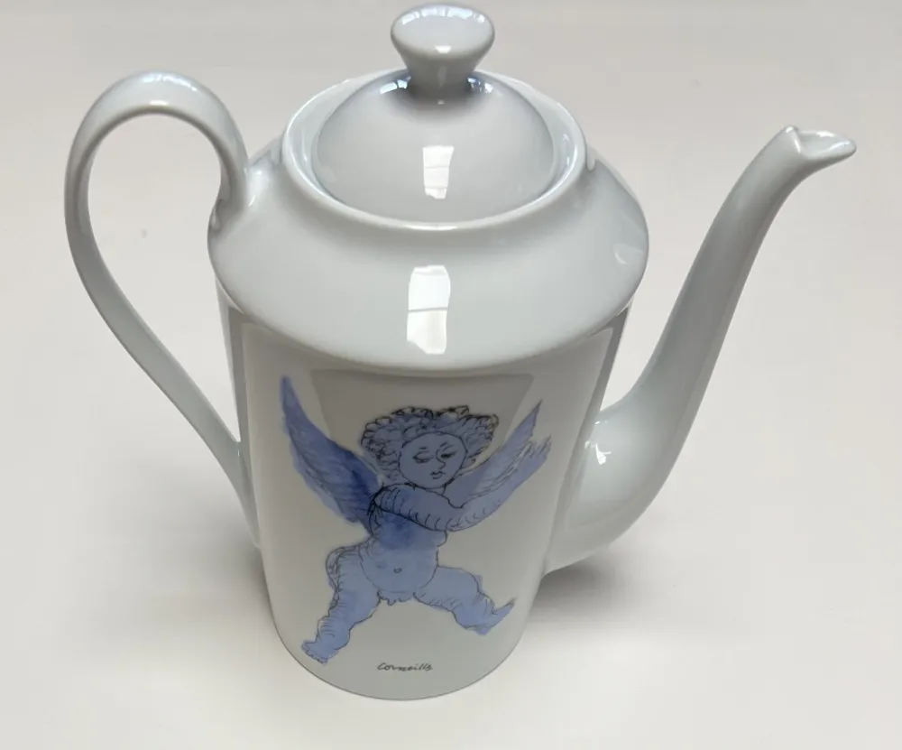 Céramique Corneille - Théière L'Ange d'après Rubens, en porcelaine de Limoges