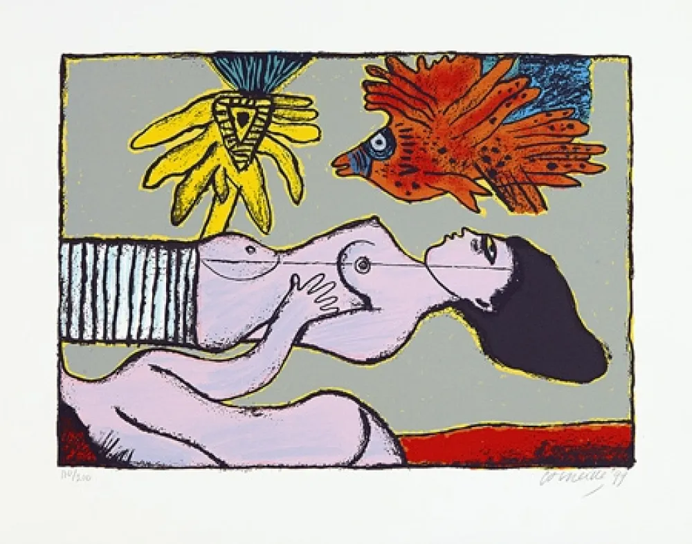 Sérigraphie Corneille - Une belle journée de l'été