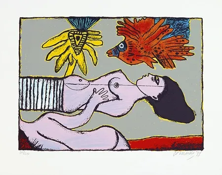 Sérigraphie Corneille - Une belle journée de l'été