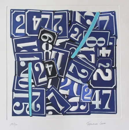 Gravure Costa - Chiffres 