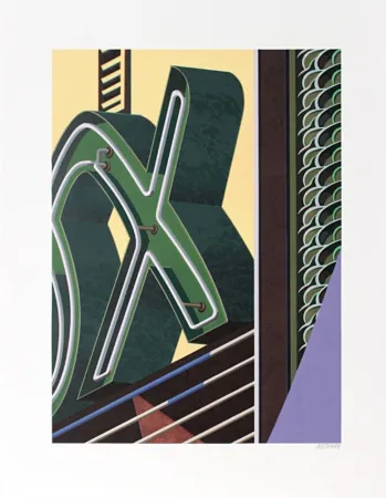 Lithographie Cottingham - The Letter X