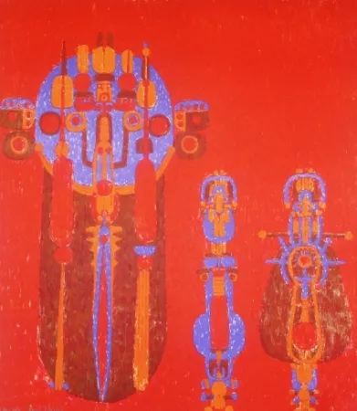 Lithographie Courtin - Conjonction des sexes