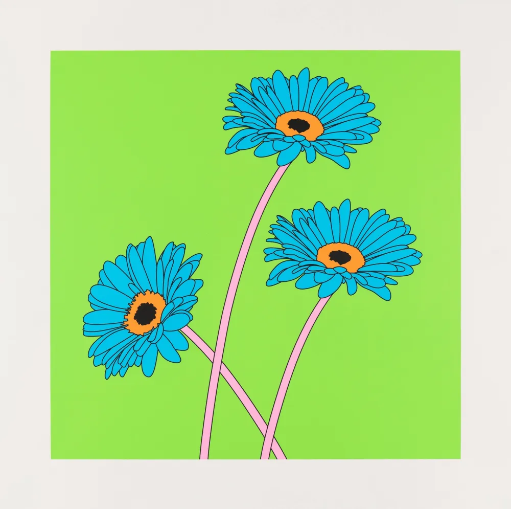 Sérigraphie Craig-Martin - Gerberas