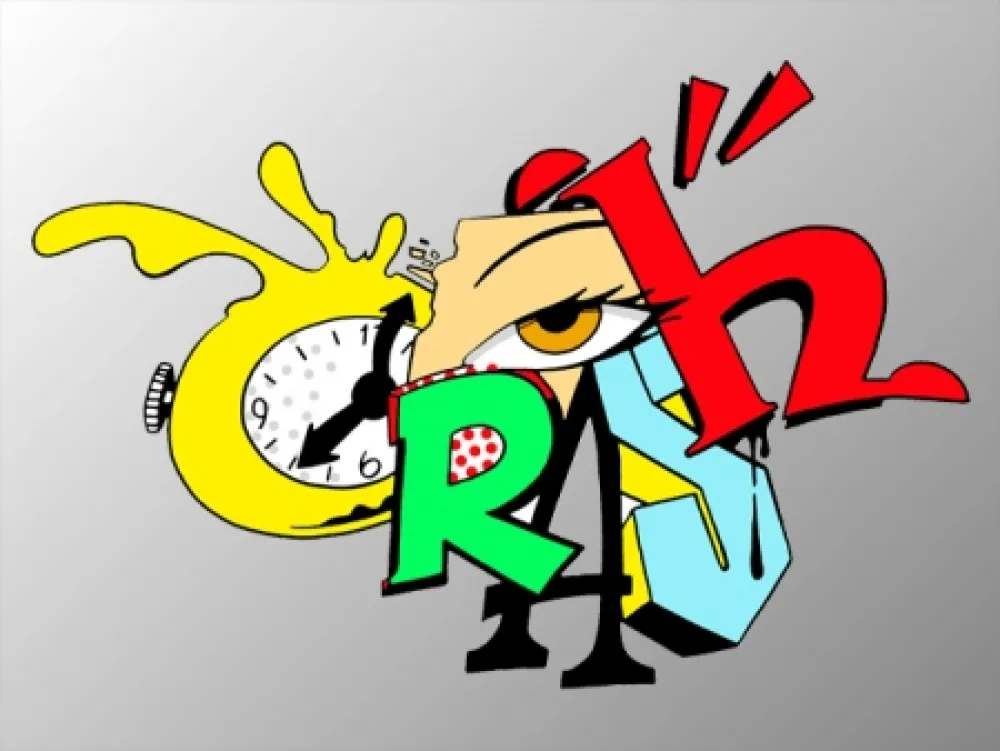 Sérigraphie Crash - Clock 2