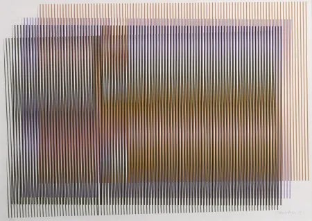 Sérigraphie Cruz-Diez - Carlos Cruz-Diez (1923–2019) - Kinetic Composition - Serigraphy on paper - 1981