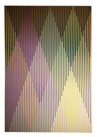 Sérigraphie Cruz-Diez - Couleur additive perseus 2