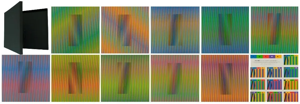 Aucune Technique Cruz-Diez - Inducción Cromática a doble frecuencia