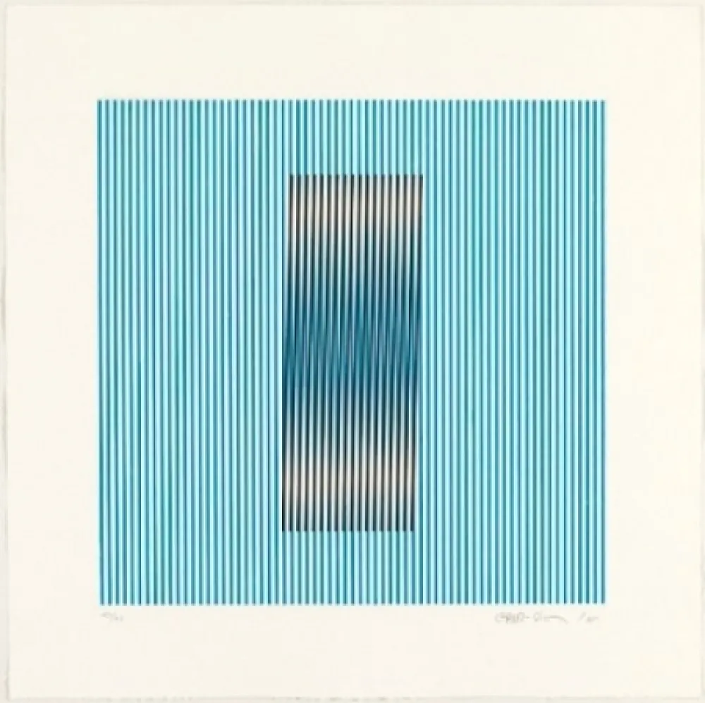 Eau-Forte Et Aquatinte Cruz-Diez - Induction del Amarillo Barcelona 