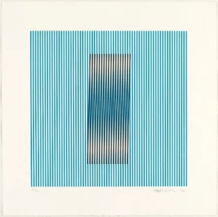 Eau-Forte Et Aquatinte Cruz-Diez - Induction del Amarillo Barcelona 