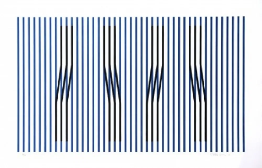 Eau-Forte Cruz-Diez - Induction du Jaune Masnou	