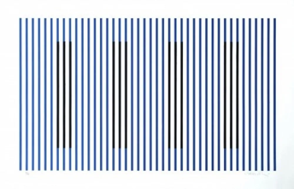 Eau-Forte Cruz-Diez - Induction du Jaune Rioja