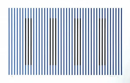 Gravure Cruz-Diez - Induction du Jaune Rioja