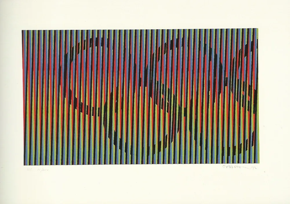 Lithographie Cruz-Diez - JO BARCELONA