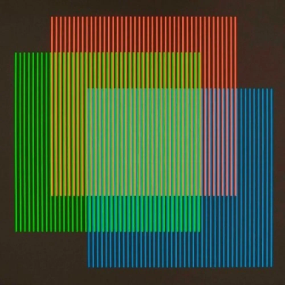 Lithographie Cruz-Diez - Serie semana - Lunes