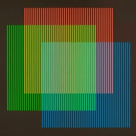 Lithographie Cruz-Diez - Serie semana - Lunes