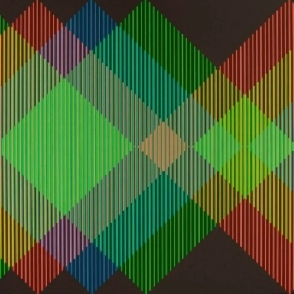 Lithographie Cruz-Diez - Serie Semana - Miércoles