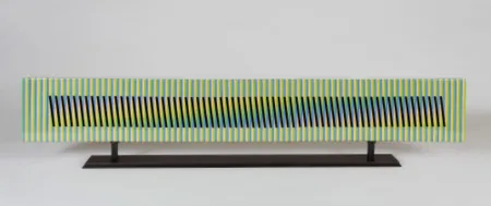 Céramique Cruz-Diez - Stèle horizontale 9