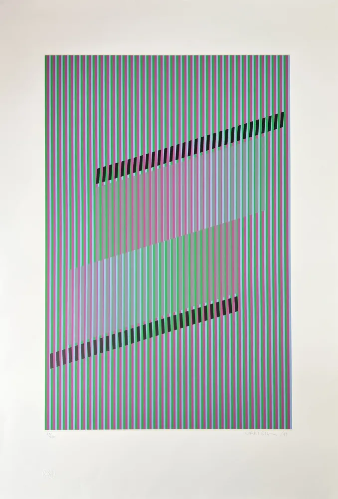 Sérigraphie Cruz-Diez - Untitled