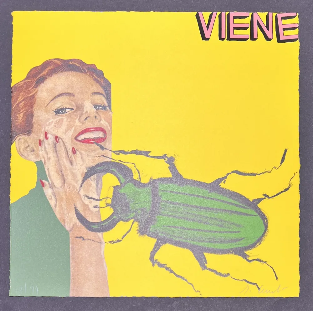 Lithographie Cucchi - Enzo Cucchi (1949) - Viene - Lithograph on paper