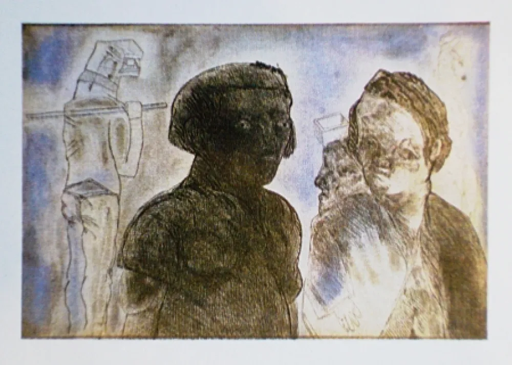 Eau-Forte Et Aquatinte Cuevas - Pescadores de Blanes