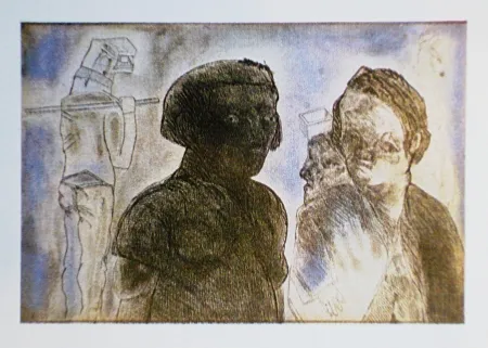 Eau-Forte Et Aquatinte Cuevas - Pescadores de Blanes