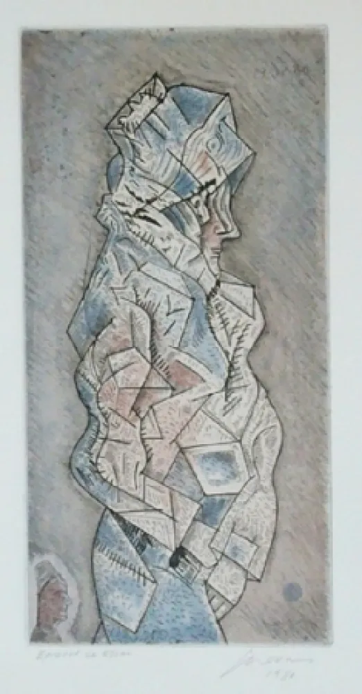 Eau-Forte Et Aquatinte Cuevas - Sans titre