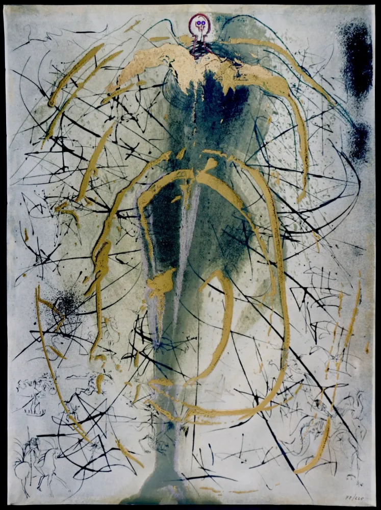 Gravure Dali - Alchimie des Philosophes The Angel of Alchemy