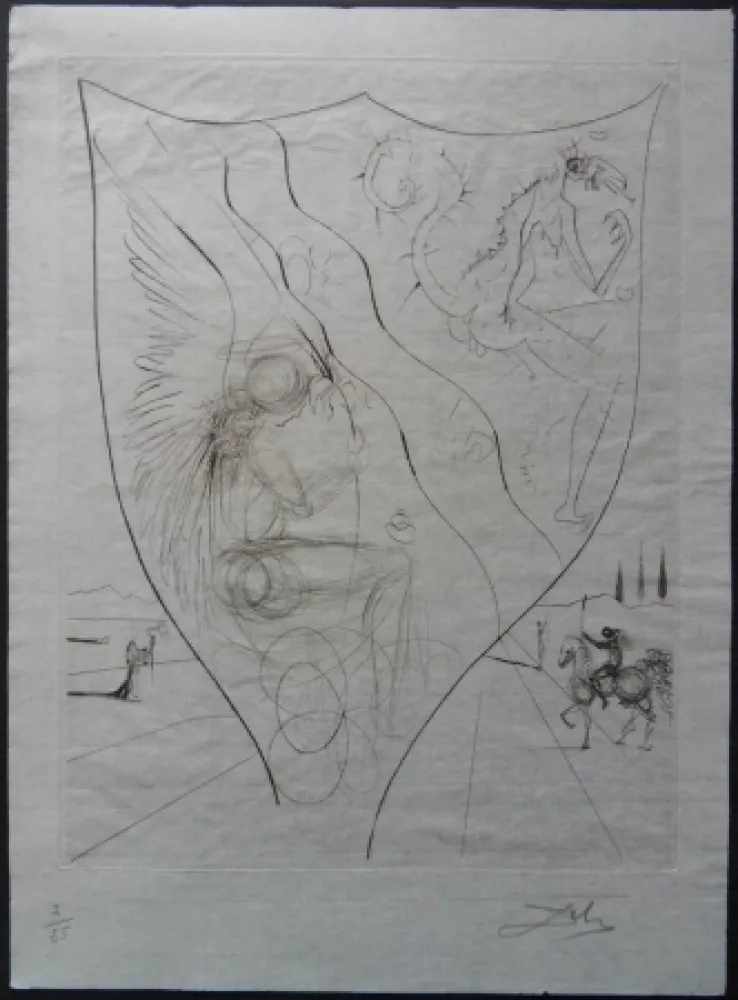 Eau-Forte Dali - Alexis - Etat Chine