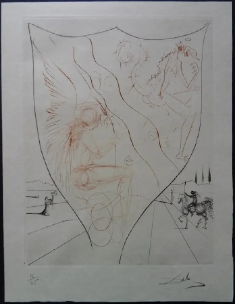 Eau-Forte Dali - Alexis - Etat Japon