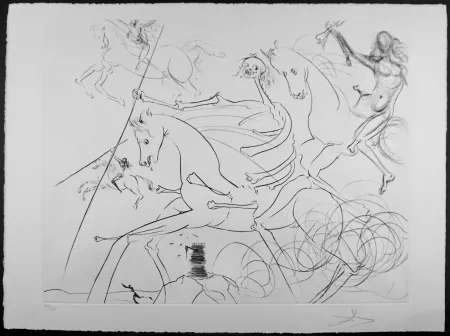 Gravure Dali - Apocalyptische Reiter (Apocalyptic Rider)