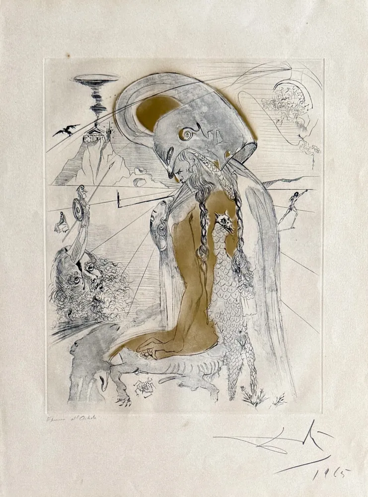 Gravure Dali - Athene