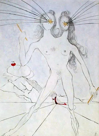 Gravure Dali - Bicephale