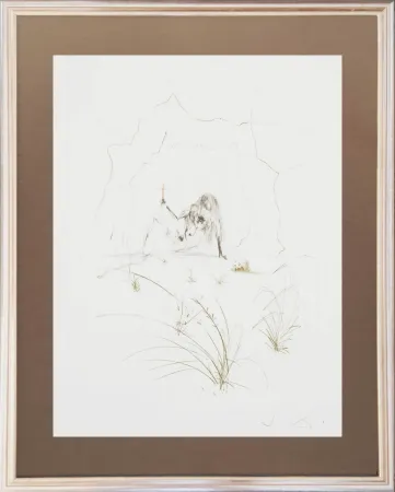 Eau-Forte Dali - Brother Ogrin, the Hermit