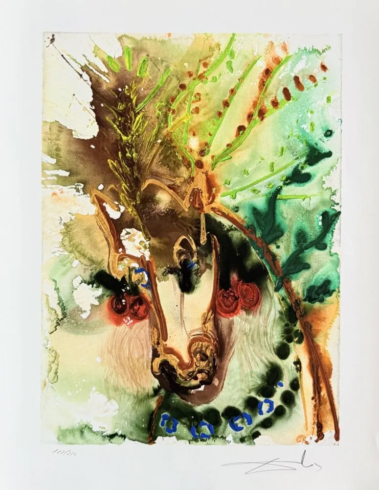 Lithographie Dali - Bucéphale