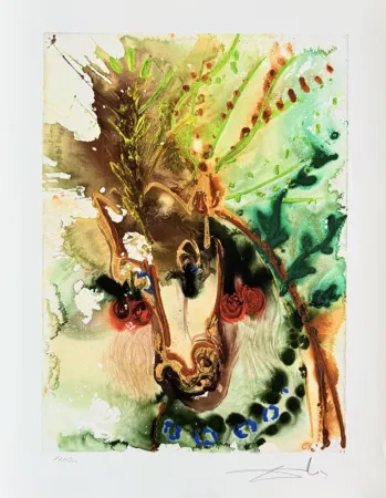 Lithographie Dali - Bucéphale