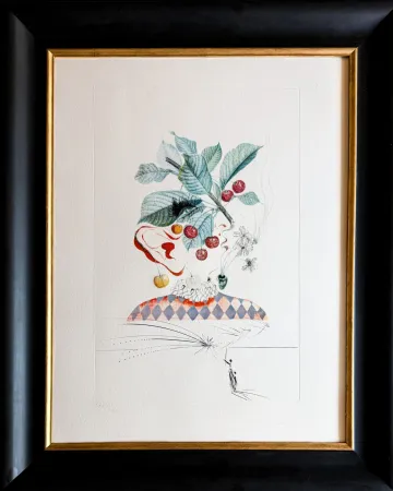 Lithographie Dali - Cérises Pierrot