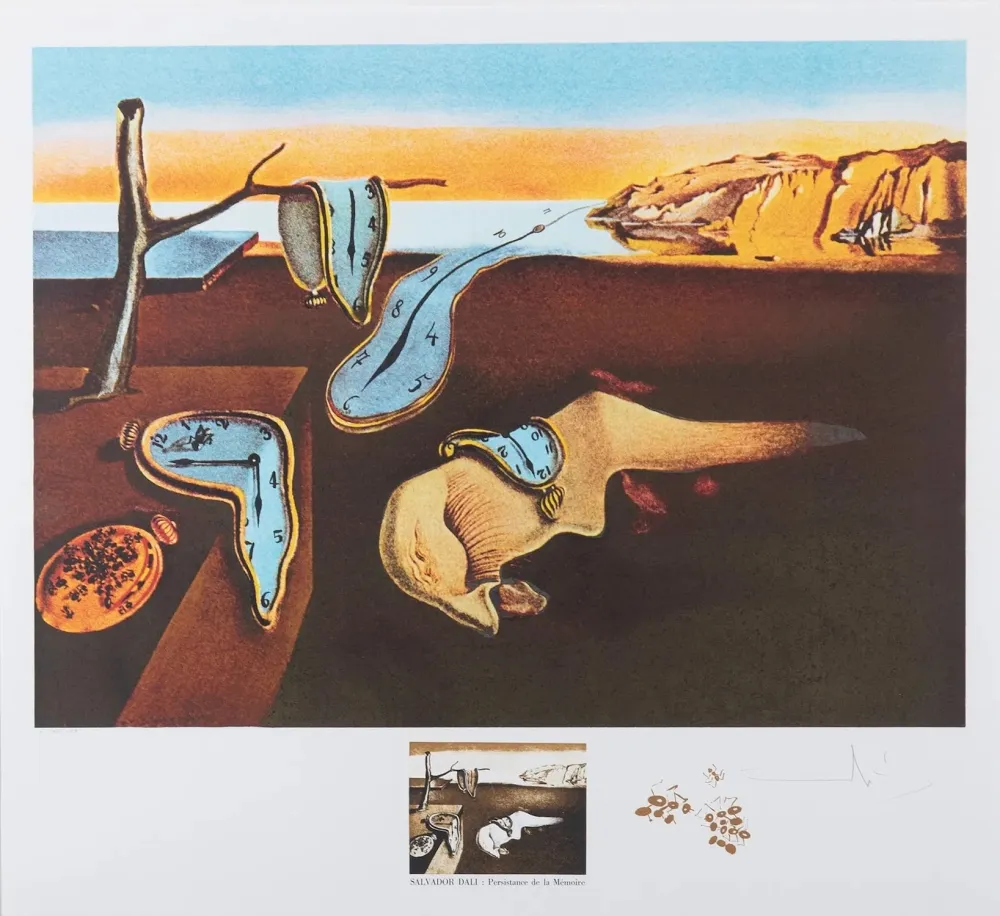 Lithographie Dali - Changes in Great Masterpieces Persistence de la Memoire