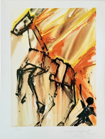 Lithographie Dali - Clavilegnio