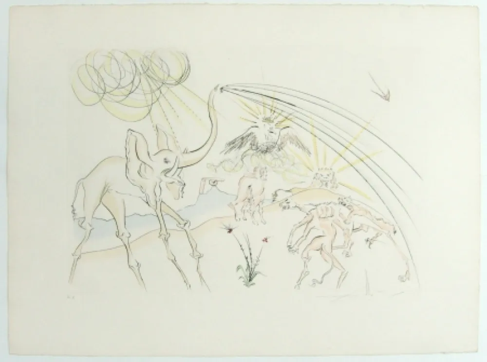 Gravure Dali - Composition