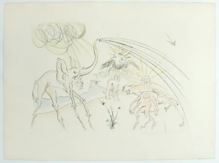 Gravure Dali - Composition