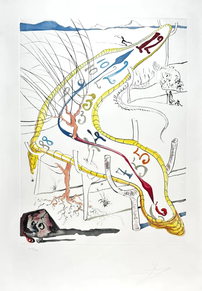 Gravure Dali - Conquest of Cosmos Frozen Watches of Space Time