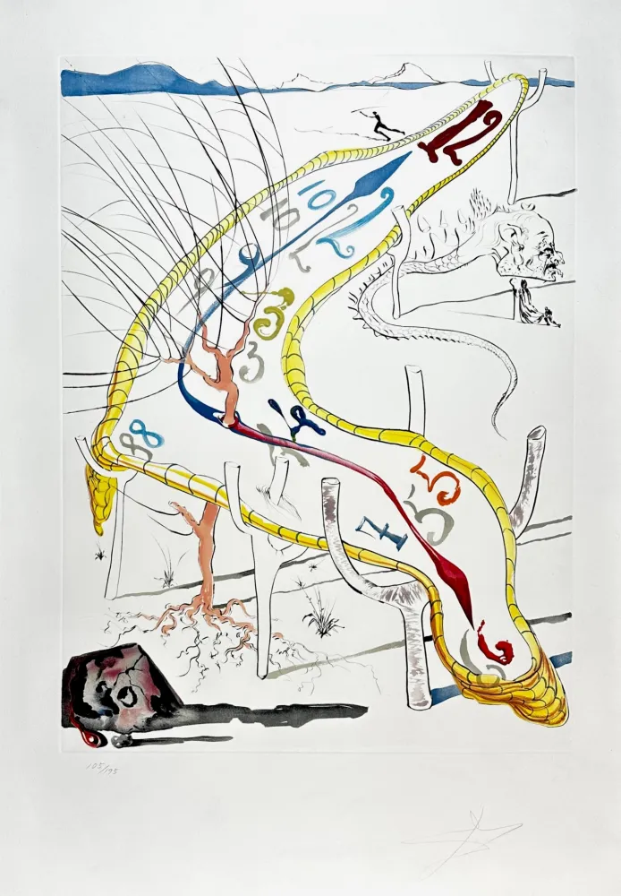 Gravure Dali - Conquest of Cosmos Frozen Watches of Space Time