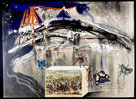 Lithographie Dali - Currier & Ives New York Central Park Winter