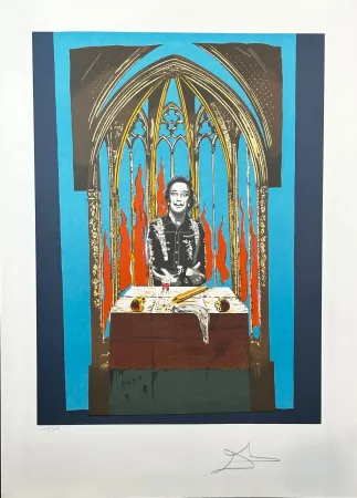 Lithographie Dali - Dali's Inferno with Original Portfolio Case 