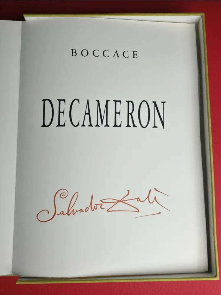 Livre Illustré Dali - Decameron 1972 - E.A copy from Rigal archive
